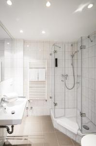 Koupelna v ubytování Hotel Stachus