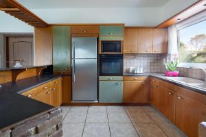 A kitchen or kitchenette at Villa Elihrisos