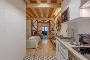 Η κουζίνα ή μικρή κουζίνα στο Comtesse Lisbonne Apartments