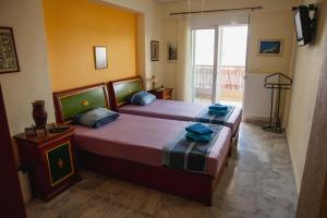 Postel nebo postele na pokoji v ubytování Sunray luxury apartment Volos