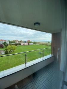 Balkón alebo terasa v ubytovaní Apartamenty Krynica No.1