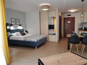 Posteľ alebo postele v izbe v ubytovaní Apartament Zofia 2 Przy Plaży