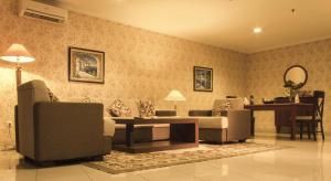 Posezení v ubytování Travellers Suites Serviced Apartments