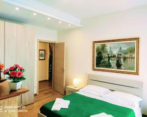 Postel nebo postele na pokoji v ubytování Central Domus Matera B&B