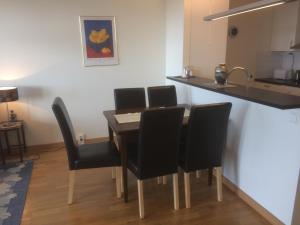 Kuchyň nebo kuchyňský kout v ubytování Snäck Apartment floor 11 sea view