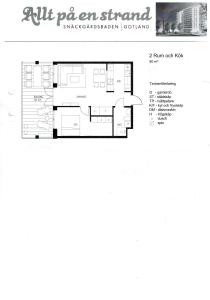 Půdorys ubytování Snäck Apartment floor 11 sea view