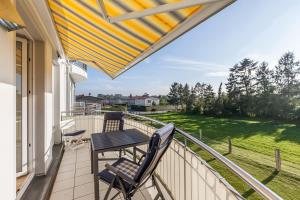 Balkón nebo terasa v ubytování Achtern Diek Wohnung 13