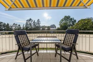 Balkón nebo terasa v ubytování Achtern Diek Wohnung 13