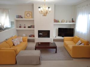 Χώρος καθιστικού στο Magnolia House in Ioannina