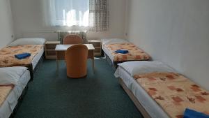 Letto o letti in una camera di Chata Ořovský