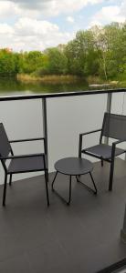 Balkón alebo terasa v ubytovaní Apartament z widokiem