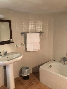 Koupelna v ubytování Albergo Le Casaline
