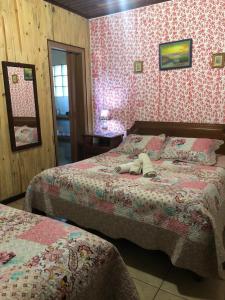 Cama o camas de una habitación en Casa Da Severina