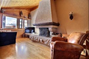 Χώρος καθιστικού στο Chalet Soldanella 10 guests Gstaad