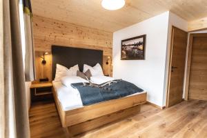 Posteľ alebo postele v izbe v ubytovaní Bergseegut Chalet und Apartment