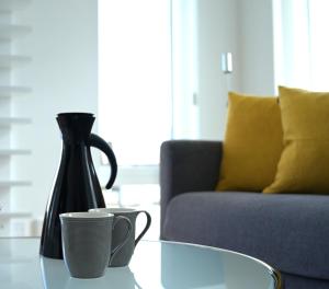 Posezení v ubytování ÅhusBrygga Apartment Hotel