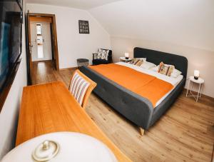 Postel nebo postele na pokoji v ubytování Landhotel Neugebauer