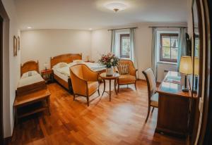 Posezení v ubytování Landhotel Neugebauer