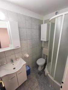 Vonios kambarys apgyvendinimo įstaigoje Apartmani Divić