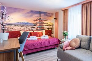 Postel nebo postele na pokoji v ubytování Pokoje, Noclegi, Apartamenty Dune Resort Łeba