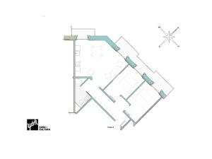 The floor plan of yök Casa Cultura