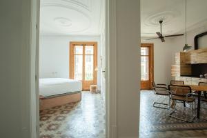 A bed or beds in a room at yök Casa Cultura