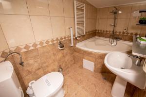 Koupelna v ubytování Hotel Novotheos