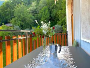 A balcony or terrace at Lake Como Victoria Apartment