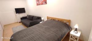 TV a/nebo společenská místnost v ubytování FSQH UNDER Apartman