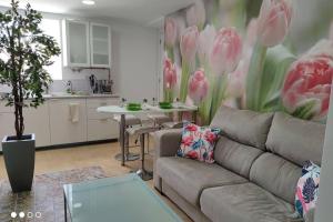 Η κουζίνα ή μικρή κουζίνα στο Apartamento Los Tulipanes