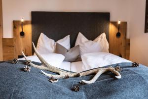 Posteľ alebo postele v izbe v ubytovaní Bergseegut Chalet und Apartment