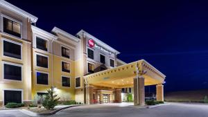 a rendering of a hotel at night at Best Western Plus Hudson Hotel & Suites in Hudson
