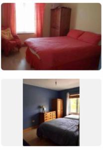 Un pat sau paturi într-o cameră la Bunbeg Apartment