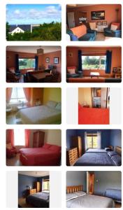 un collage de diferentes fotos de una habitación en Bunbeg Apartment, en Bunbeg