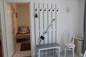 Voodi või voodid majutusasutuse Centrum Apartman toas
