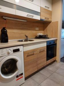 Kuchnia lub aneks kuchenny w obiekcie Bike & Spa Velence Apartman
