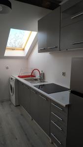 Kuchyňa alebo kuchynka v ubytovaní Apartament Witkacego Czerwony