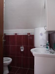 Koupelna v ubytování Apartmani Bane
