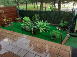 a garden with plants and a fence at Alamar Cala Mijas Sun&Beach in La Cala de Mijas +27 photos