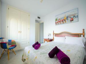 Postel nebo postele na pokoji v ubytování Apartamento Vistamar
