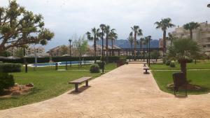 Vonkajšia záhrada v ubytovaní Las Marinas Grand Terrace