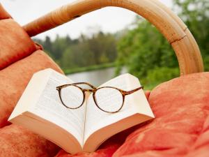Die Bibliothek im Hotel