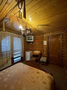 Katil atau katil-katil dalam bilik di Садиба у Попа