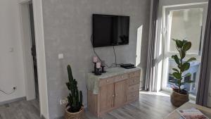 TV a/nebo společenská místnost v ubytování Ferienwohnung Kern Hitzacker