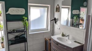 Koupelna v ubytování Ferienwohnung Kern Hitzacker + 12 fotografií