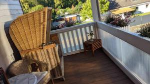 Balkón nebo terasa v ubytování Ferienwohnung Kern Hitzacker