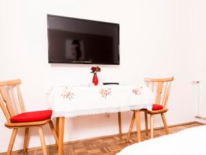 TV a/nebo společenská místnost v ubytování Gästehaus Genf