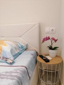 Postel nebo postele na pokoji v ubytování Sea Pleasure Apartment