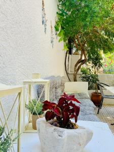 Posezení v ubytování Costas Rooms