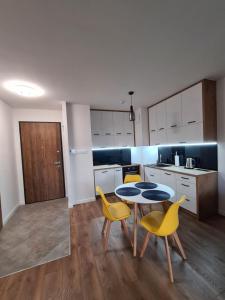Kuchyňa alebo kuchynka v ubytovaní Apartament Słoneczne Nabrzeże